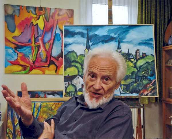 Karl Kaul im Atelier